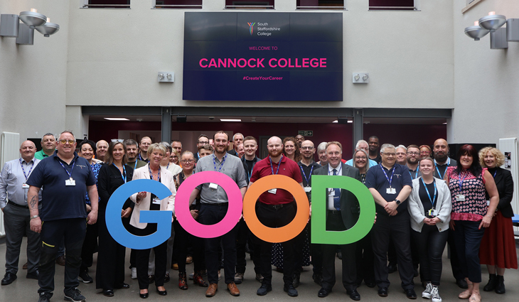 Cannock College Ofsted Good Photo