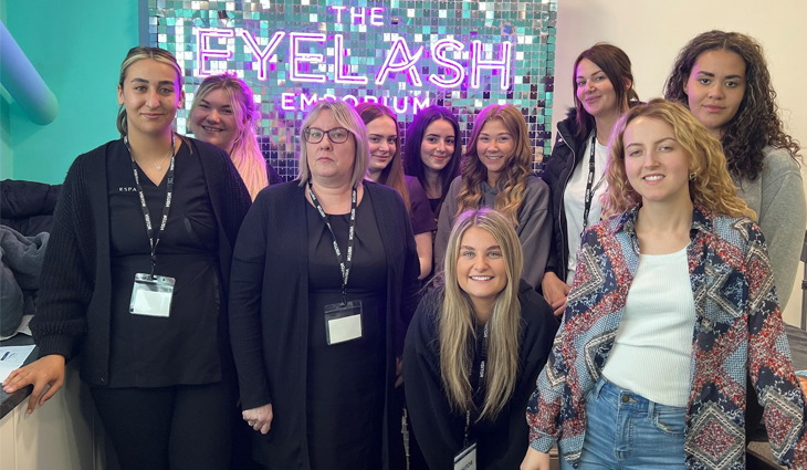 Beauty students at The Eyelash Emporium