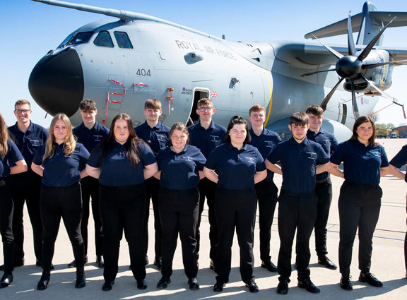 Cannock Public Service learners at RAF