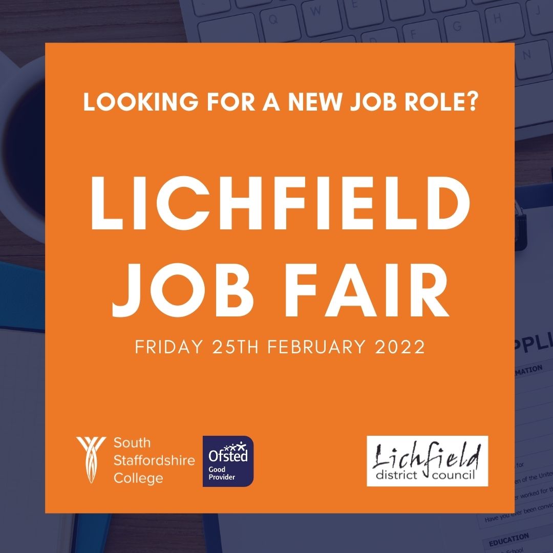 Lichfield Jobs Fair - Friday 25th February – South Staffordshire College