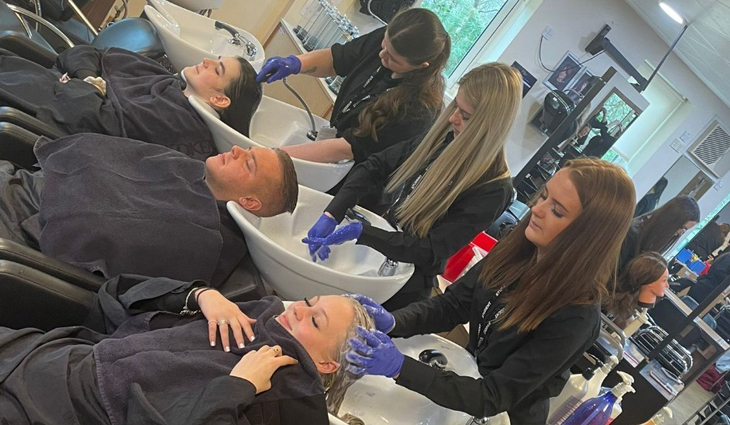 Level 1 Hairdressers washing hair